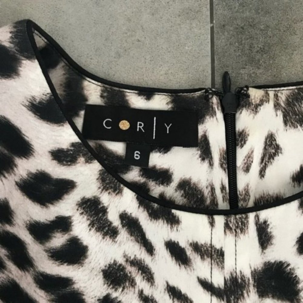 Corey Lynn Calter leopard print cocktail dress! - Picture 6 of 7